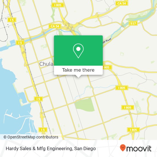 Hardy Sales & Mfg Engineering map