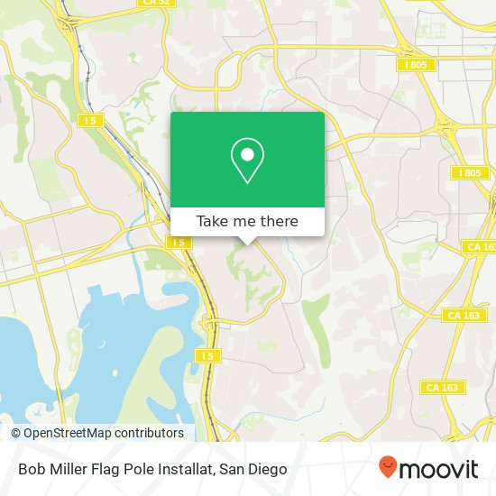 Mapa de Bob Miller Flag Pole Installat