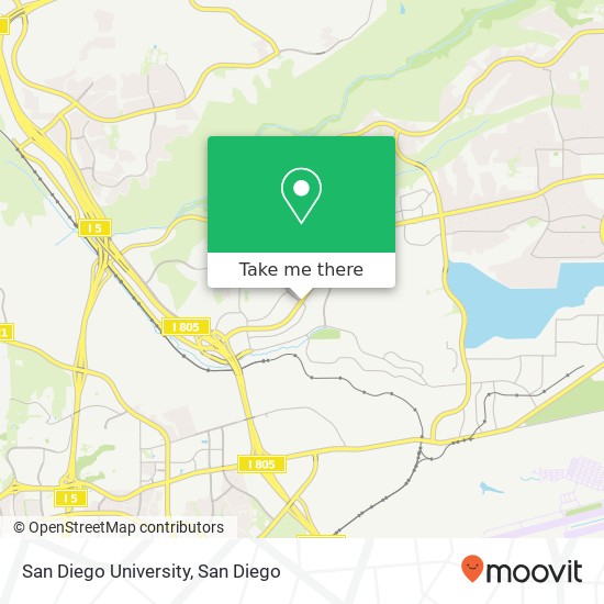 San Diego University map