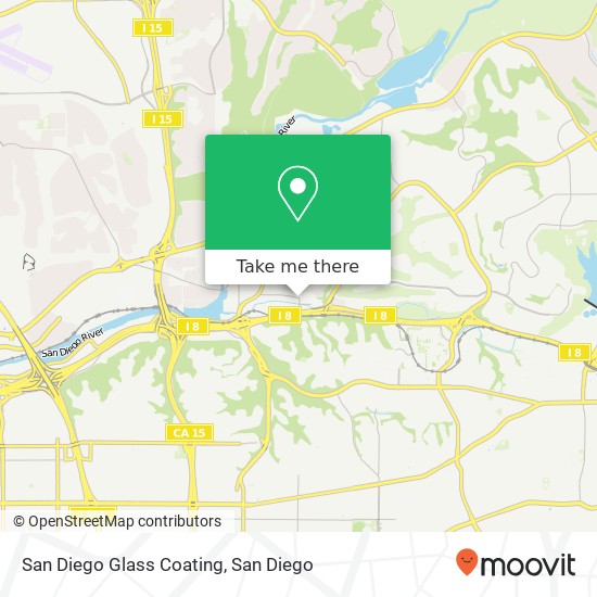 San Diego Glass Coating map