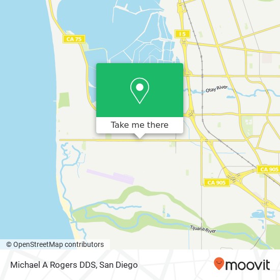 Michael A Rogers DDS map