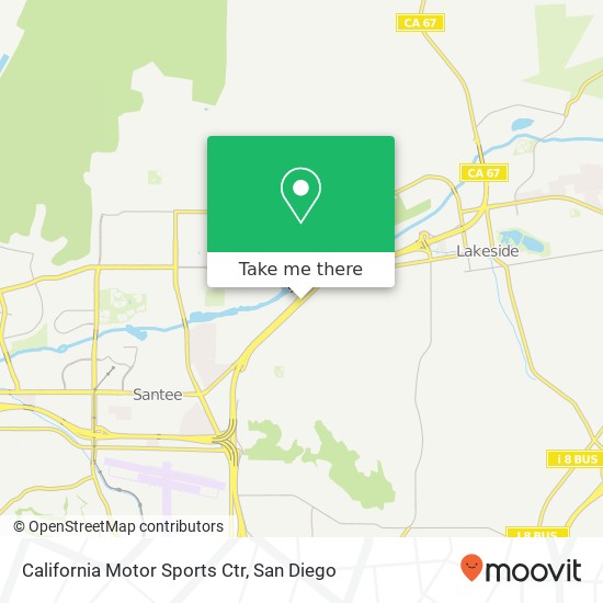 Mapa de California Motor Sports Ctr