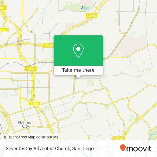 Seventh-Day Adventist Church map