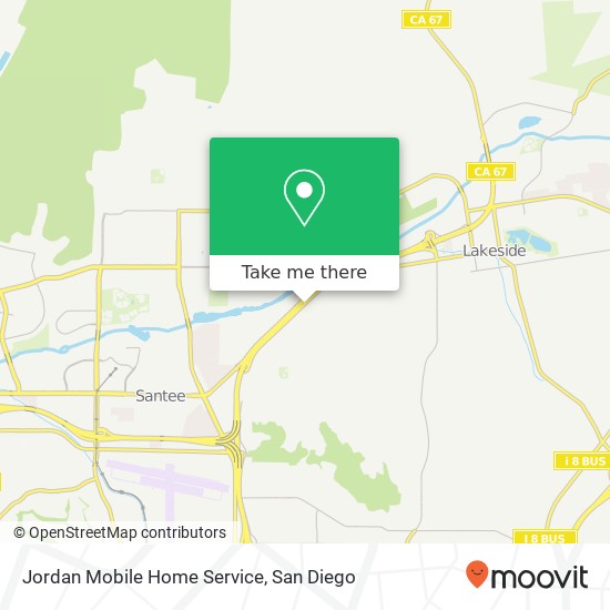 Mapa de Jordan Mobile Home Service