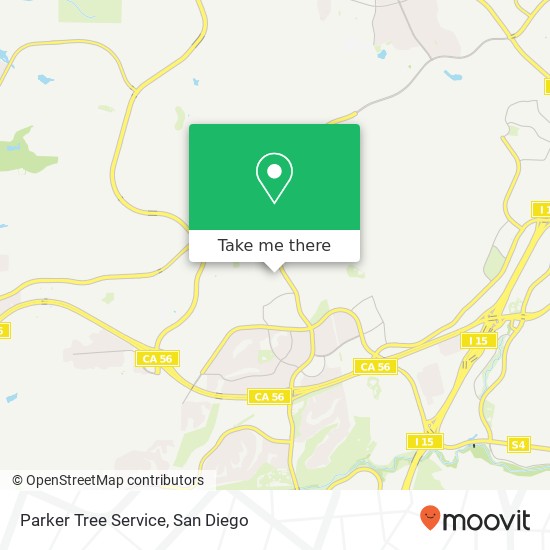 Parker Tree Service map