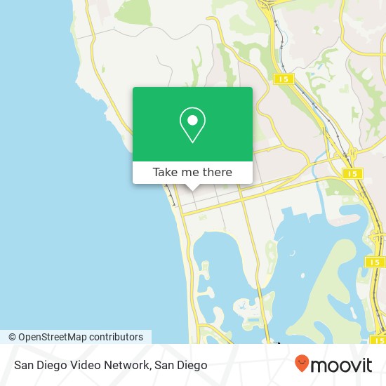 Mapa de San Diego Video Network