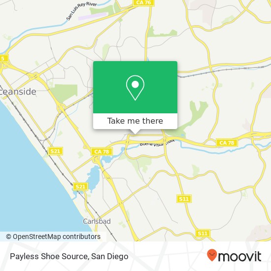 Payless Shoe Source map