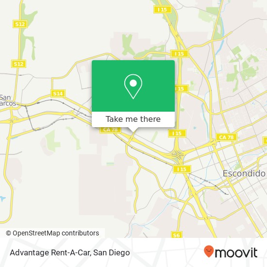 Advantage Rent-A-Car map