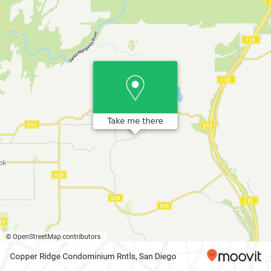 Copper Ridge Condominium Rntls map
