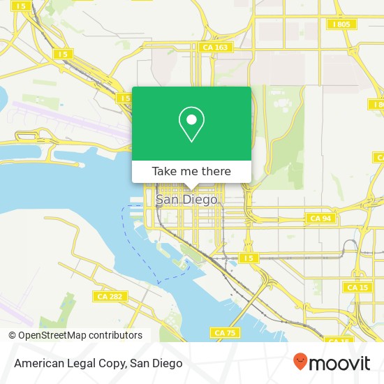 Mapa de American Legal Copy