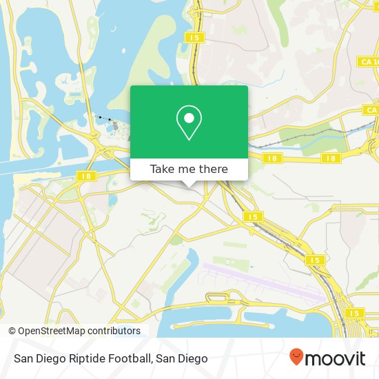 San Diego Riptide Football map