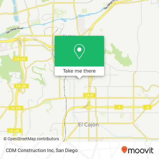 CDM Construction Inc map