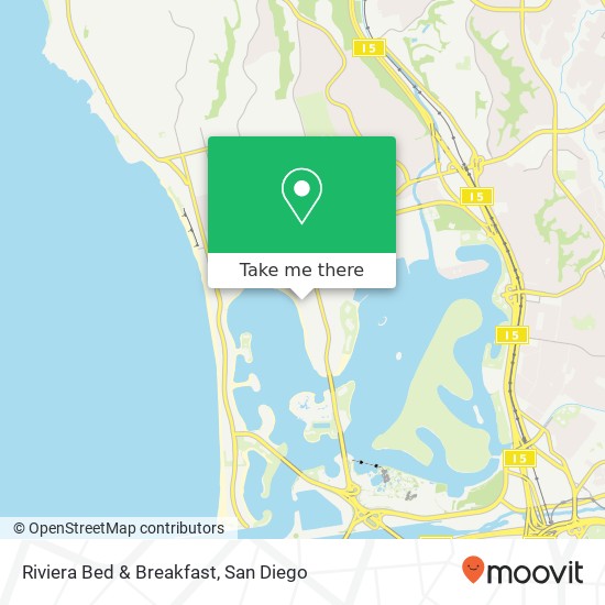 Mapa de Riviera Bed & Breakfast