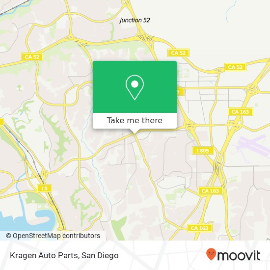 Mapa de Kragen Auto Parts