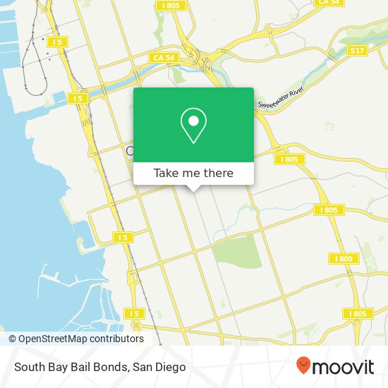 Mapa de South Bay Bail Bonds