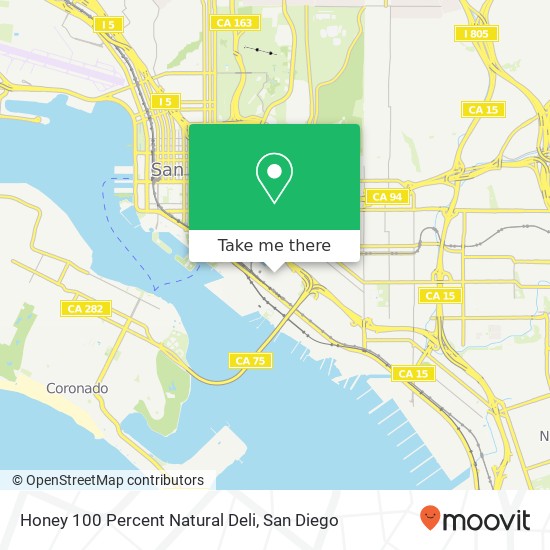 Mapa de Honey 100 Percent Natural Deli