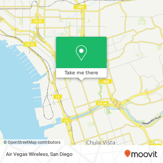 Mapa de Air Vegas Wireless