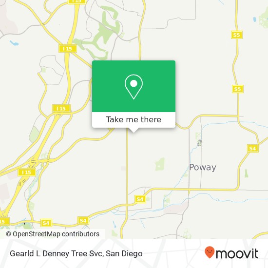 Gearld L Denney Tree Svc map