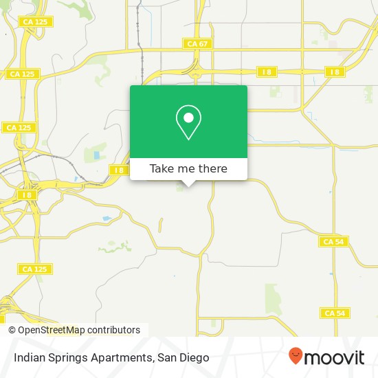 Indian Springs Apartments map