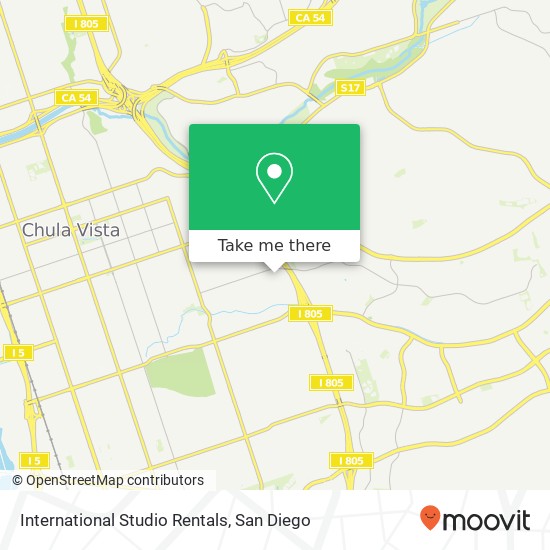 International Studio Rentals map