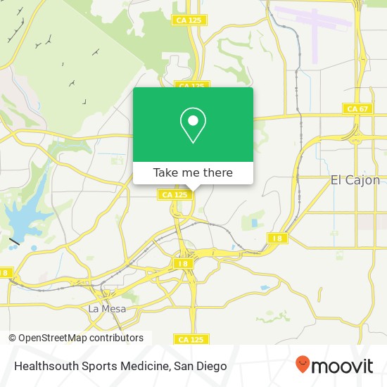 Mapa de Healthsouth Sports Medicine