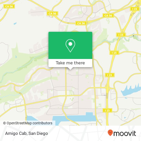 Mapa de Amigo Cab