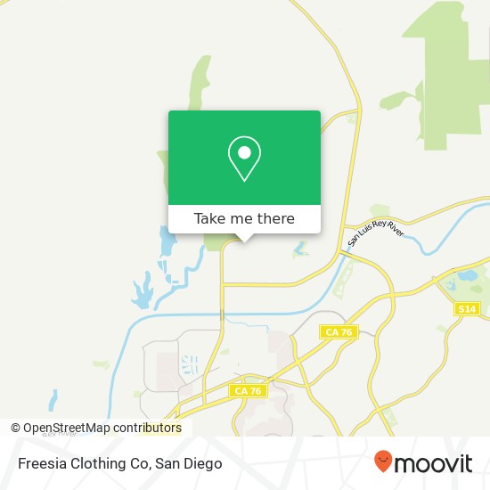 Freesia Clothing Co map