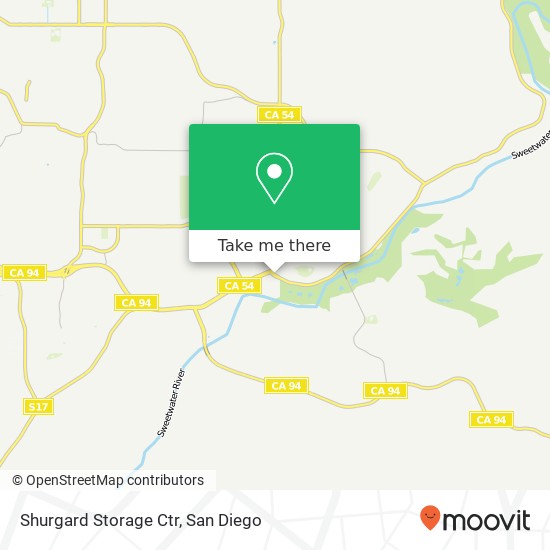 Mapa de Shurgard Storage Ctr