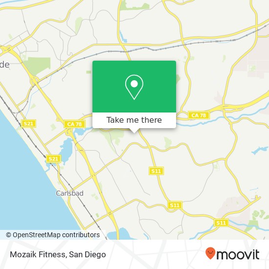 Mapa de Mozaik Fitness