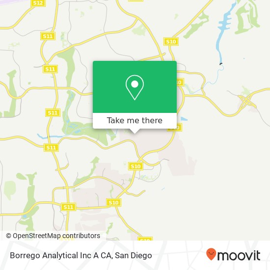 Borrego Analytical Inc A CA map