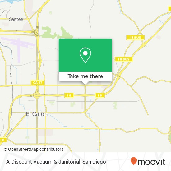 A-Discount Vacuum & Janitorial map