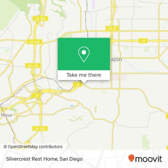 Silvercrest Rest Home map