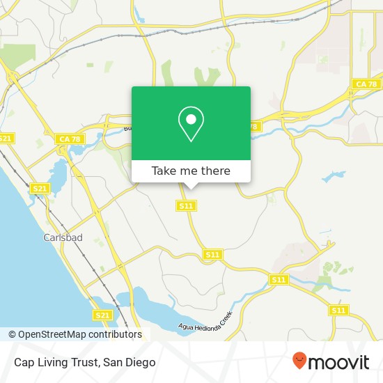 Cap Living Trust map