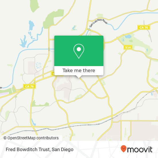 Fred Bowditch Trust map
