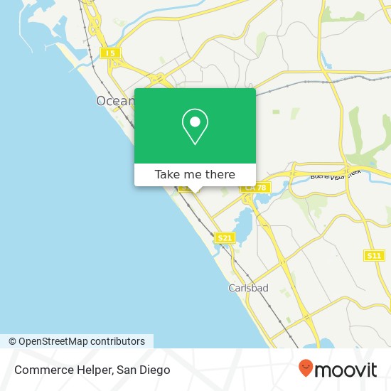 Commerce Helper map