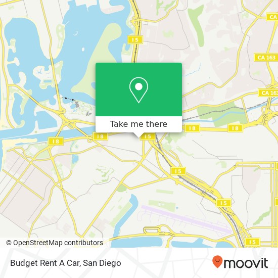 Budget Rent A Car map