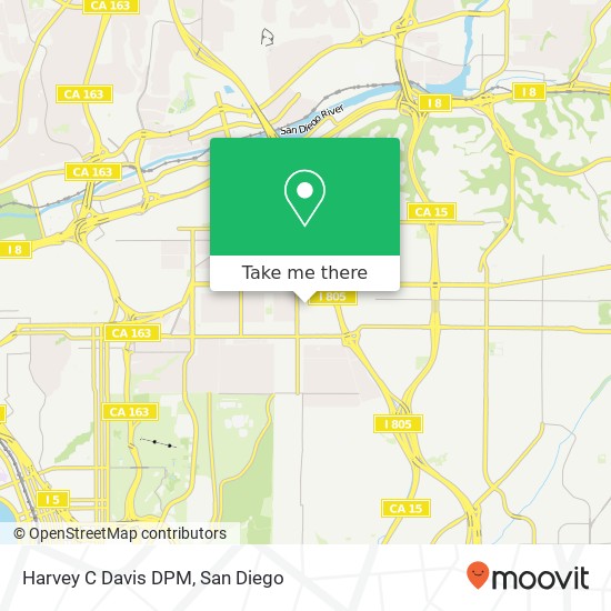 Harvey C Davis DPM map
