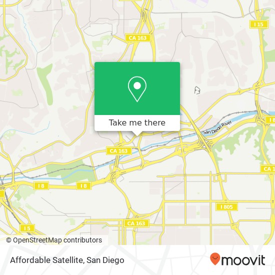 Mapa de Affordable Satellite