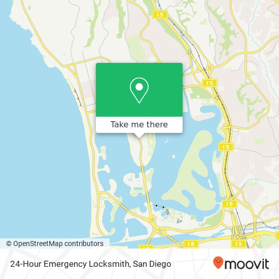 Mapa de 24-Hour Emergency Locksmith