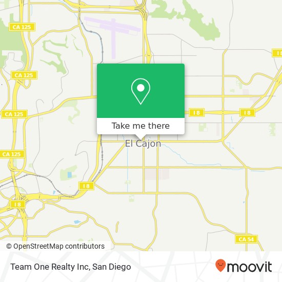 Mapa de Team One Realty Inc