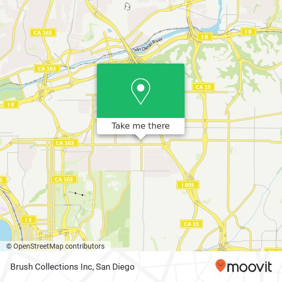 Mapa de Brush Collections Inc