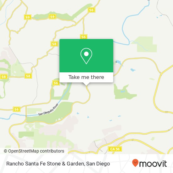 Rancho Santa Fe Stone & Garden map