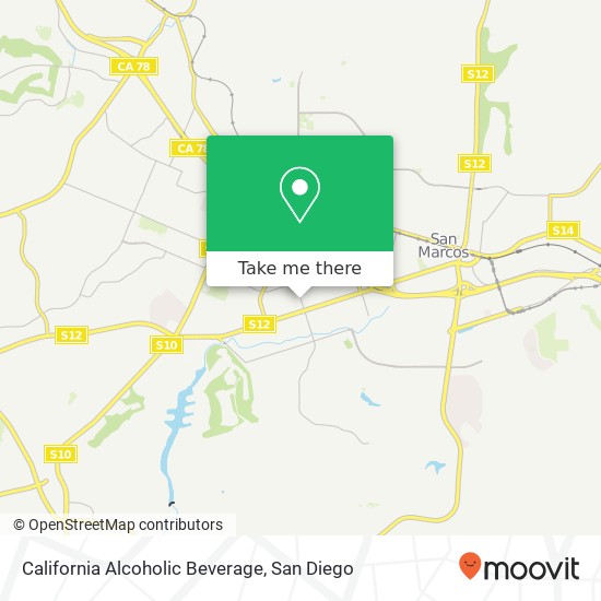 California Alcoholic Beverage map