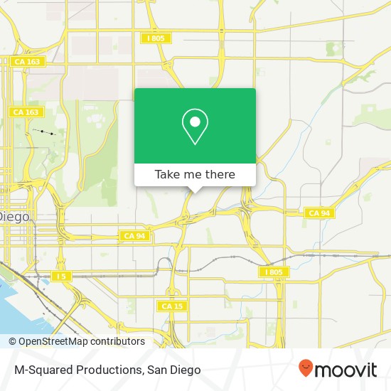 M-Squared Productions map