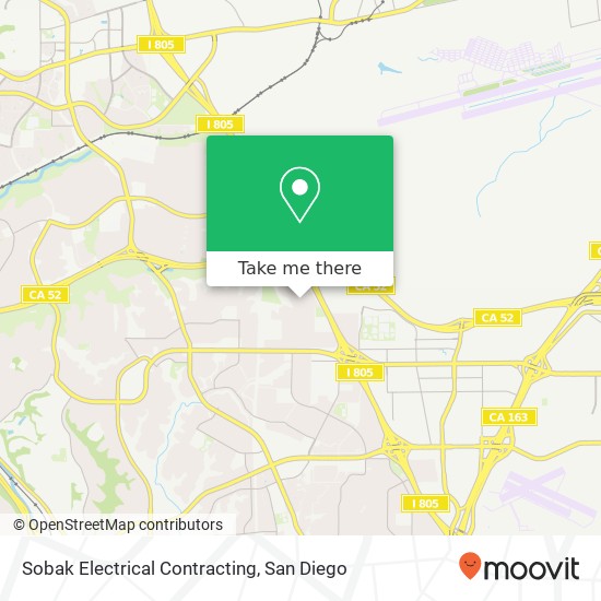 Sobak Electrical Contracting map