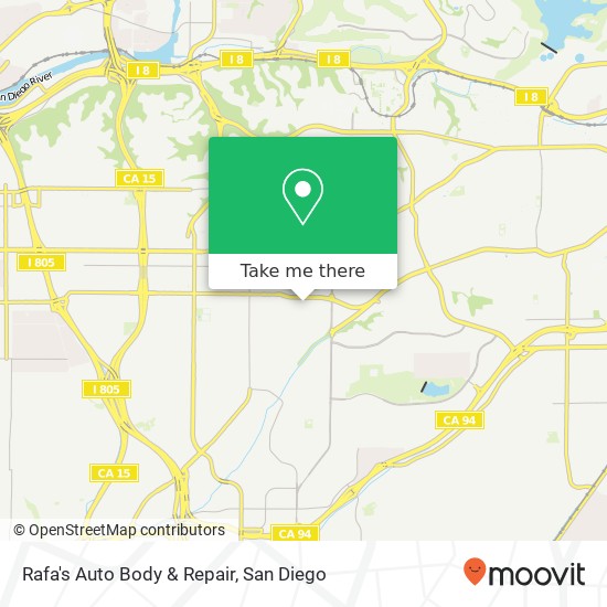 Rafa's Auto Body & Repair map