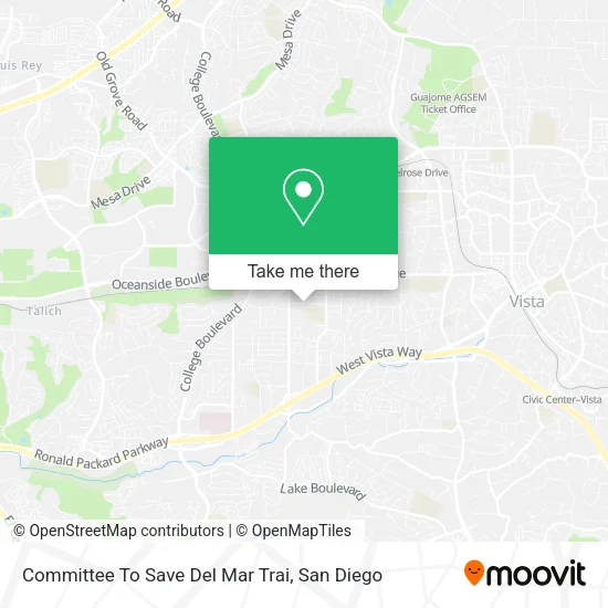 Mapa de Committee To Save Del Mar Trai