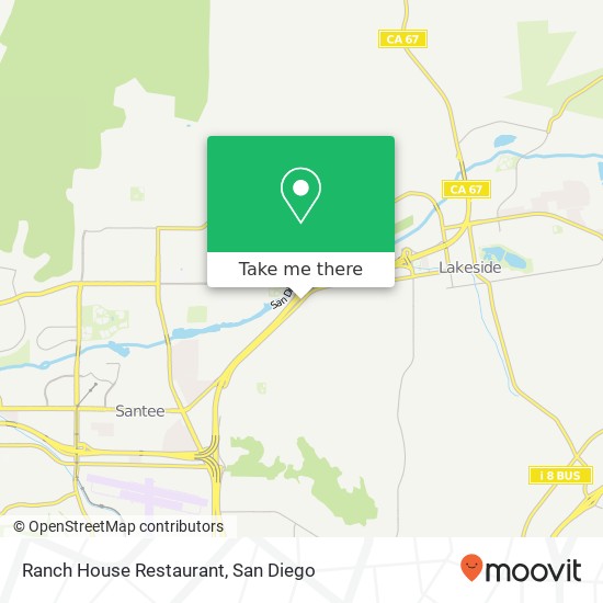 Mapa de Ranch House Restaurant