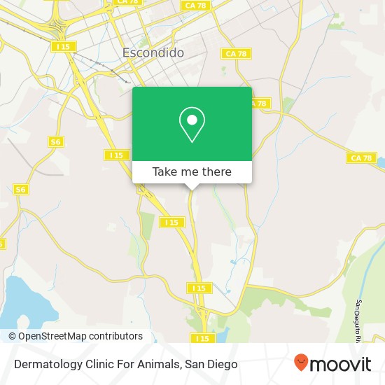 Mapa de Dermatology Clinic For Animals