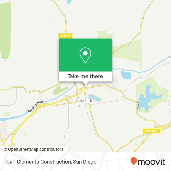 Carl Clements Construction map